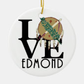 LIEBE Edmond Oklahoma Keramik Ornament (Vorne)