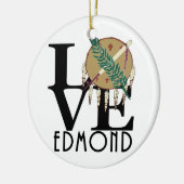 LIEBE Edmond Oklahoma Keramik Ornament (Links)