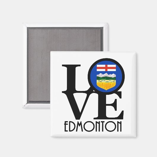 LIEBE Edmonton Alberta Kanada Magnet (Vorderseite/Rückseite)