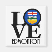 LIEBE Edmonton Alberta Kanada Magnet (Vorne)