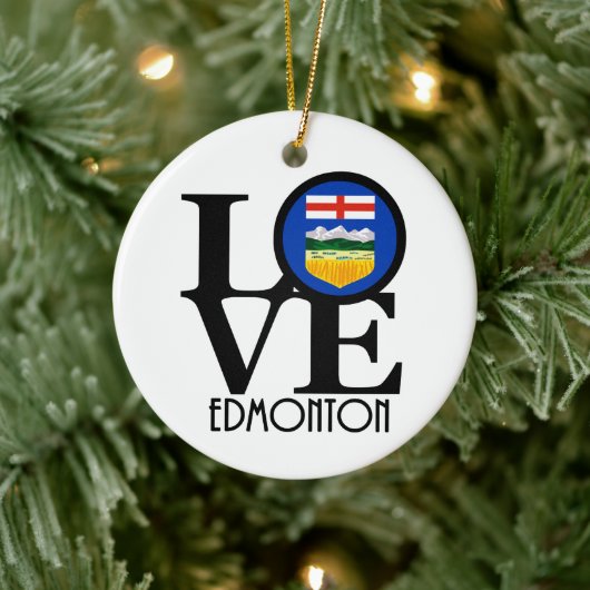 LIEBE Edmonton Keramik Ornament (Baum)