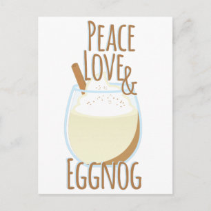 Liebe & Eggnog Postkarte