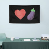 Liebe Eggplant Funny Gay LGBTQ Preis Banner (Messeveranstaltung)