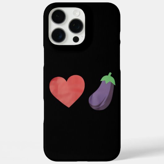 Liebe Eggplant Funny Gay LGBTQ Preis Case-Mate iPhone Hülle (Rückseite)