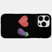 Liebe Eggplant Funny Gay LGBTQ Preis Case-Mate iPhone Hülle (Rückseite (Horizontal))