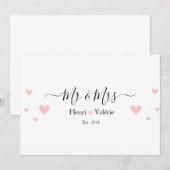 Liebe & Ehe Einladung (Vorne/Hinten)
