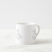 Liebe Ehepaar Espressotasse (Vorderseite Rechts)