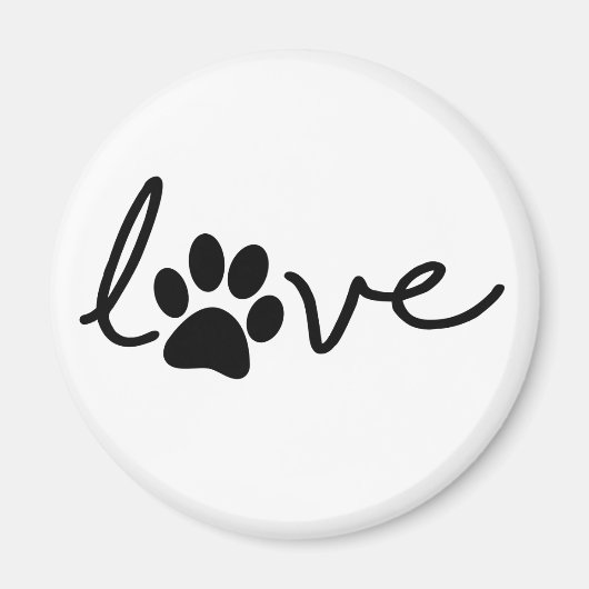 Liebe. Ehrenzeichen von Katten poten. Dierendag. Magnet (Vorne)
