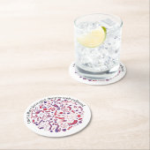 Liebe ein Biologe Runder Pappuntersetzer (Vor Ort)