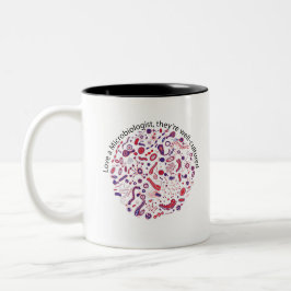 Liebe ein Biologe Zweifarbige Tasse