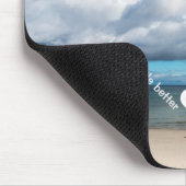 Liebe ein bisschen besser / mehr Herz Erholung Slo Mousepad (Ecke)