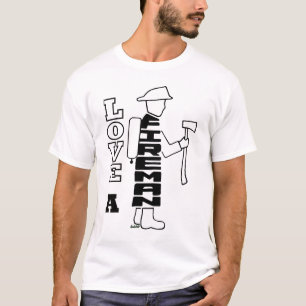 LIEBE EIN FEUERWEHRMANN-T-SHIRT T-Shirt