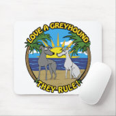 LIEBE EIN GREYHOUND SIE REGELN! MOUSEPAD (Mit Mouse)
