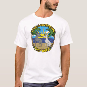 LIEBE EIN GREYHOUND SIE REGELN! T-Shirt