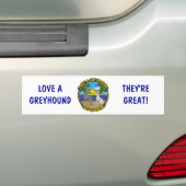 LIEBE EIN GROSSES HOUND SIE SIND GROSS AUTOAUFKLEBER (Auf Auto)