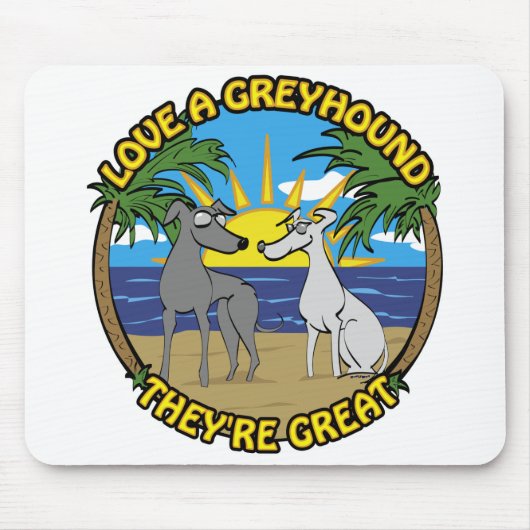 LIEBE EIN GROSSES HOUND SIE SIND GROSS MOUSEPAD (Vorne)