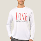 Liebe - Ein Herz. Sieben Form T-Shirt Tri-Blend Shirt (Vorderseite)