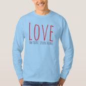 Liebe - Ein Herz. Sieben Formen T-Shirt (Vorderseite)