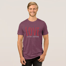Liebe - Ein Herz. Sieben Formen T-Shirt Tri-Blend Shirt