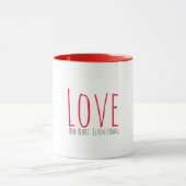 Liebe - Ein Herz. Sieben Formen Tasse (Zentrum)