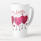 Liebe ein letzter Spaß Happy Hört rosa und rot Milchtasse (Rechte Ecke)