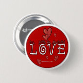 Liebe - Ein positives Wort Button (Vorne & Hinten)