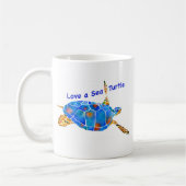 Liebe ein Seeschildkröte-Kaffeetasse Kaffeetasse (Links)