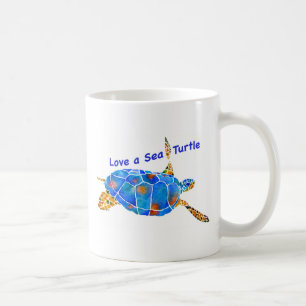 Liebe ein Seeschildkröte-Kaffeetasse Kaffeetasse