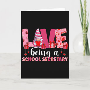 Liebe, ein Sekretärin der Schule zu sein Valentins Karte