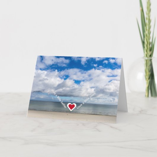 Liebe ein wenig besser / mehr personalisieren Wohl Karte (Vorderseite)