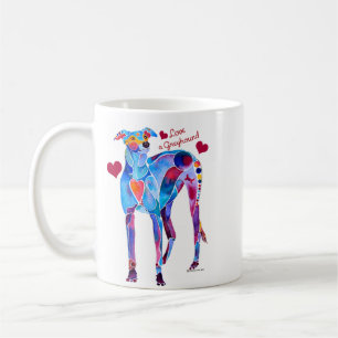 Liebe ein Windhund-T-Shirts und iPhone Abdeckungen Kaffeetasse