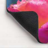 Liebe einander Aquarellfarben Rose Mauspad blühen (Ecke)