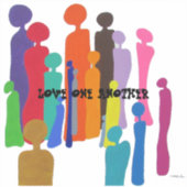 LIEBE EINANDER AUFKLEBER (Vorderseite)