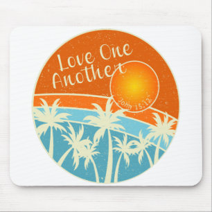 Liebe einander christliches Design Mousepad