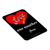 Liebe einander gotGod316.com Jesus Magnet (Rechte Seite)