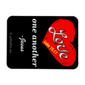 Liebe einander gotGod316.com Jesus Magnet (Horizontal)