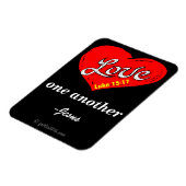 Liebe einander gotGod316.com Jesus Magnet (Linke Seite)