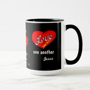 Liebe einander gotGod316.com Jesus Tasse