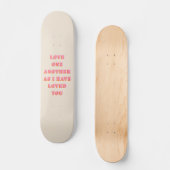 Liebe einander John 13 34 Bible Verse Scripture Skateboard (Vorderseite)