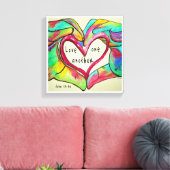 LIEBE EINANDER LEINWANDDRUCK (Insitu (Wohnzimmer))