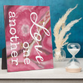 Liebe einander - Rhodochrosite Fotoplatte (Seite)