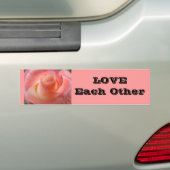 LIEBE einander rosa Rosa Autoaufkleber Slogans (Auf Auto)