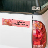 LIEBE einander rosa Rosa Autoaufkleber Slogans (Auf Lkw)