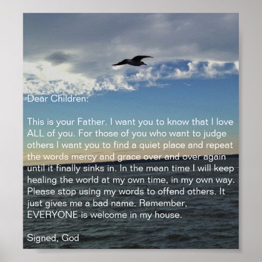 Liebe einander von Tom Krause Poster (Vorne)