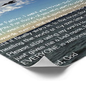 Liebe einander von Tom Krause Poster (Ecke)