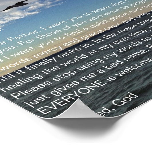 Liebe einander von Tom Krause Poster (Ecke)