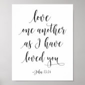 Liebe einander, wie ich dich geliebt habe, John 13 Poster (Vorne)