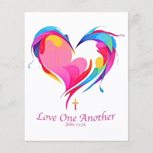 Liebe eine andere Bibel Verse John 1334 (Rückseite)