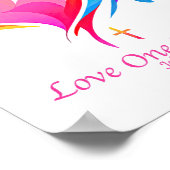 Liebe eine andere Bibel Verse John 1334 Poster (Ecke)