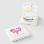 Liebe eine andere Bibel Verse John 1334 Steinuntersetzer (Seitenansicht)